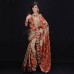 Mithila’s Tissue Katan sharee with beautiful ethnic design work in all over body